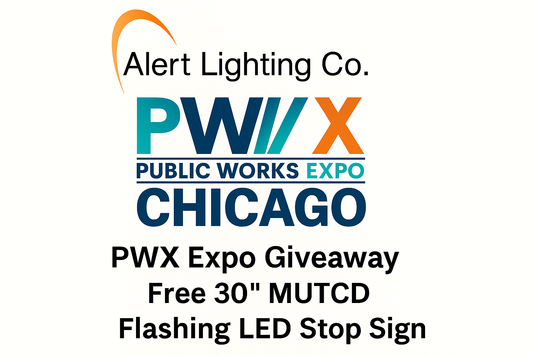 PWX Expo Giveaway Free 30" MUTCD Flashing LED Stop Sign (August 26th)