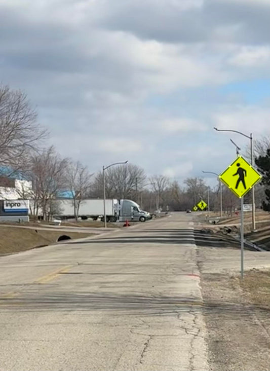 Safety Month: Solar Pedestrian Crosswalk Signs for Safer Streets