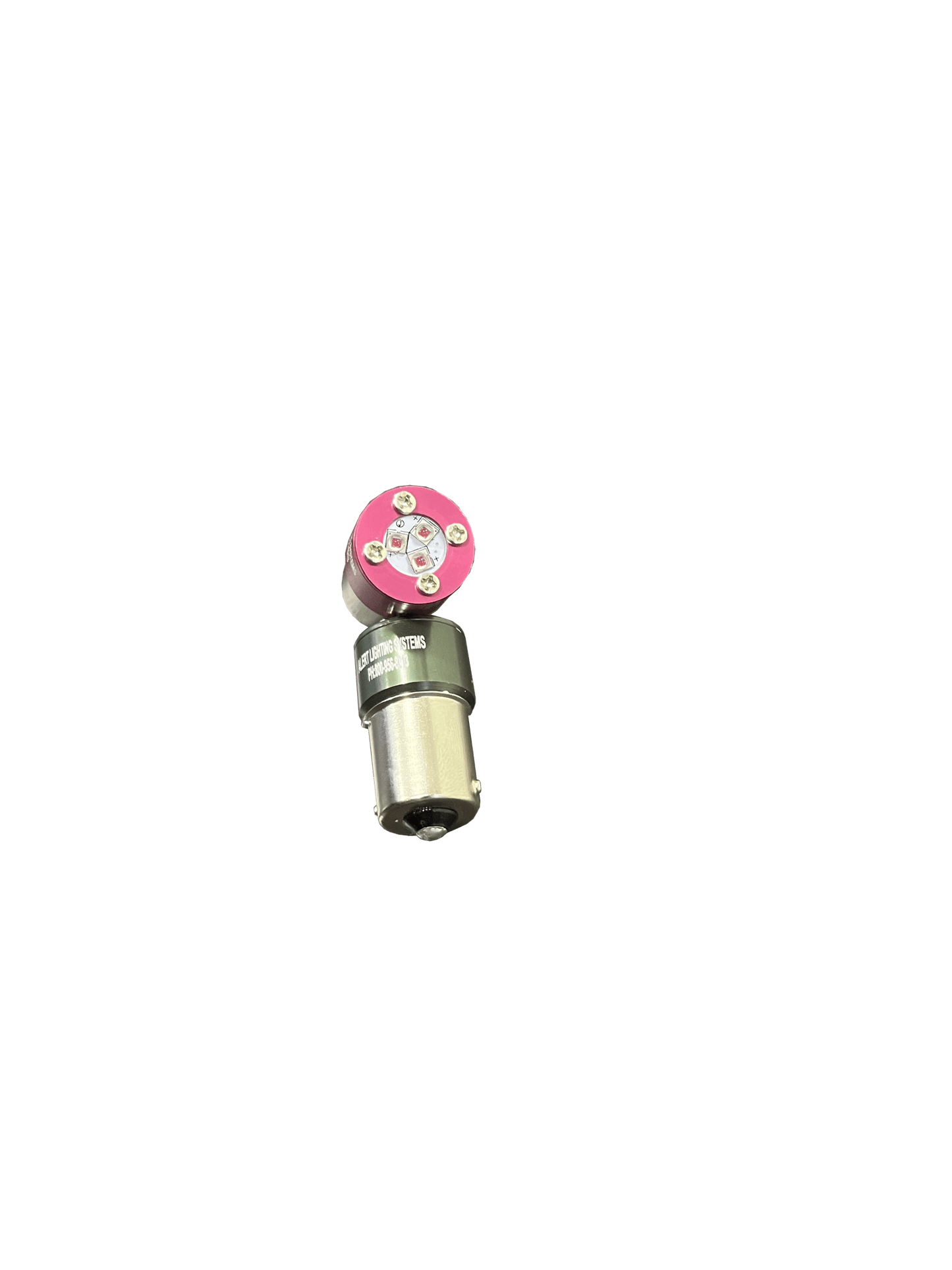 Red and green LED dock light bulbs for stop-and-go truck docking