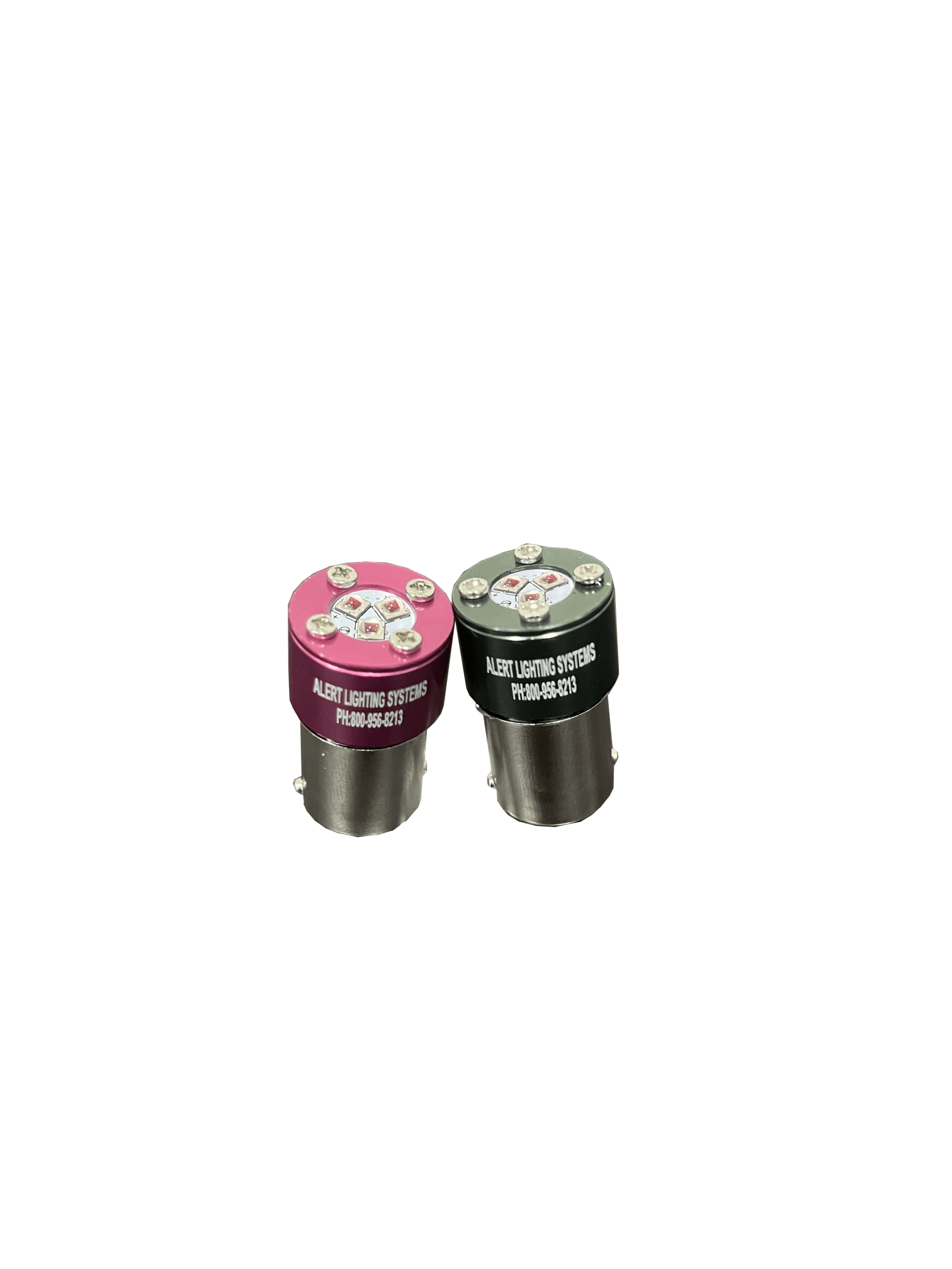 Industrial red and green dock light bulbs for warehouse loading docks