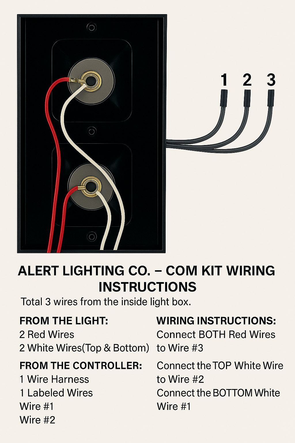Stop & Go Light Box wiring insturctions 